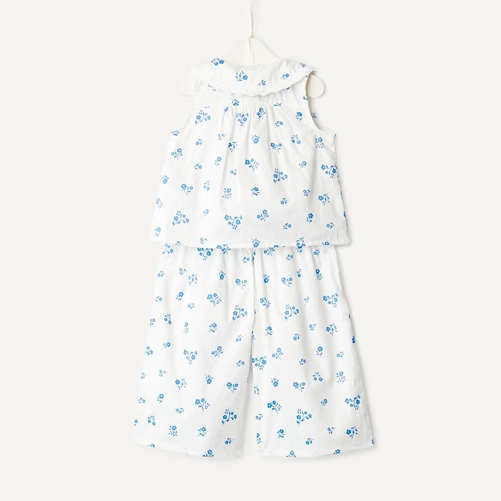Amazon Essentials x Sofia Grainge Toddlers and Baby Girls' Cotton Sateen Sleeveless Top and Pants... | Amazon (US)