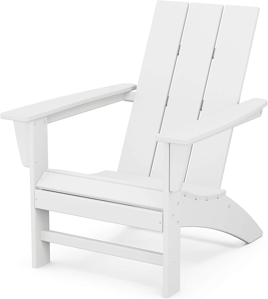 POLYWOOD Modern Adirondack Chair \u2013 All-Weather Outdoor Lawn Adirondack Chairs \u2013 HDPE, F... | Amazon (US)