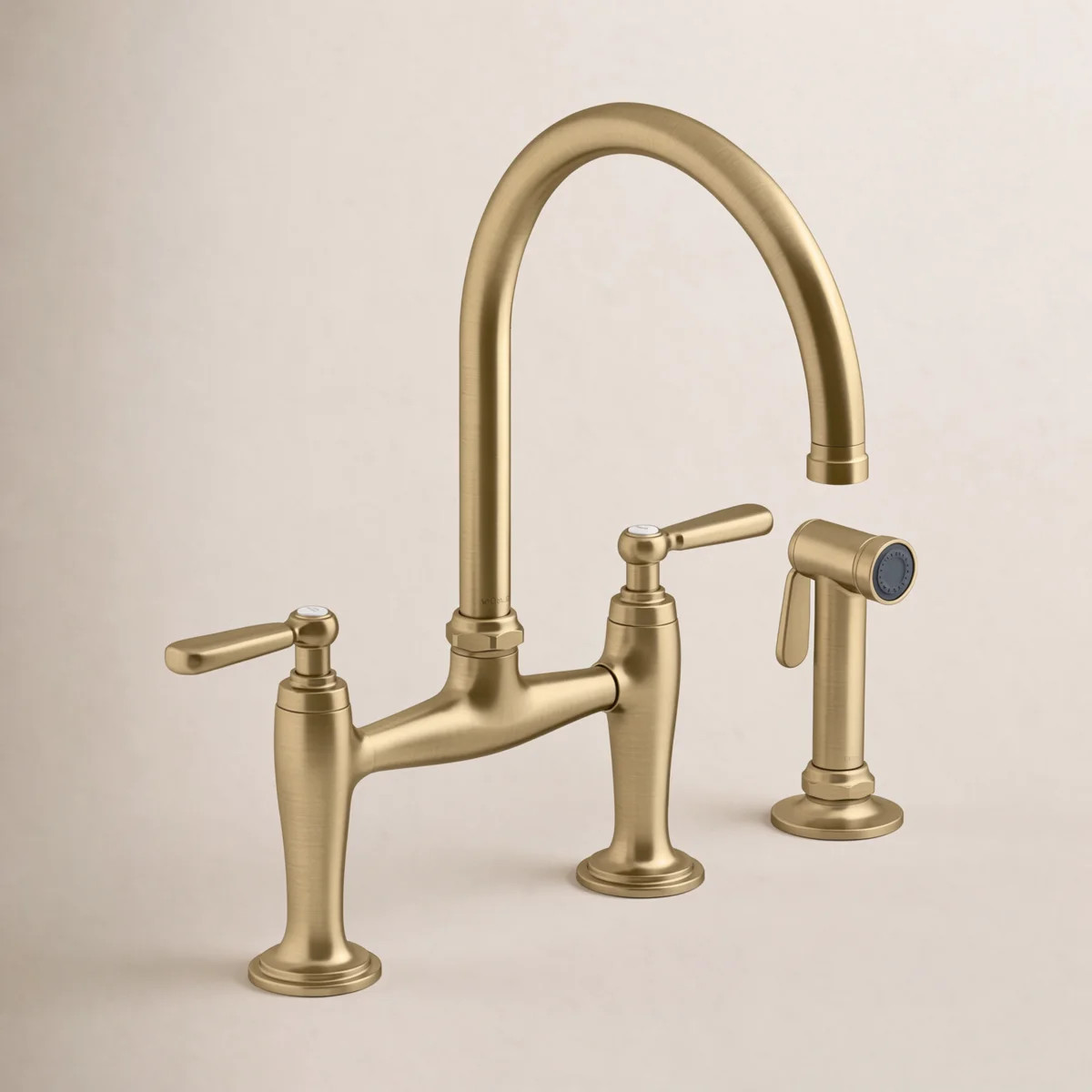 Edalyn by Studio McGee Two-Hole Bridge Kitchen Sink Faucet with Side Sprayer K-28356-2MB | Wayfair North America