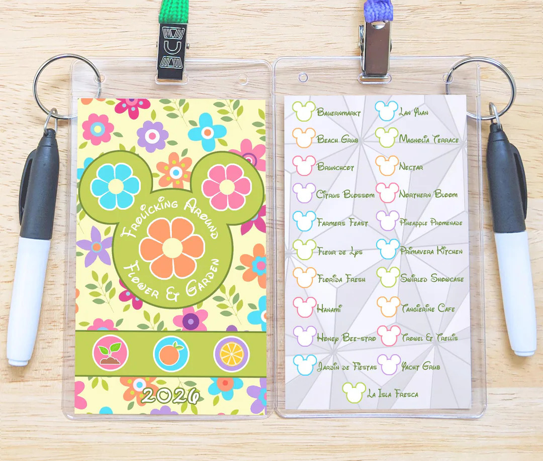 Epcot Flower and Garden Festival 2026 Passport Lanyard, World Showcase International Flower Garde... | Etsy (US)