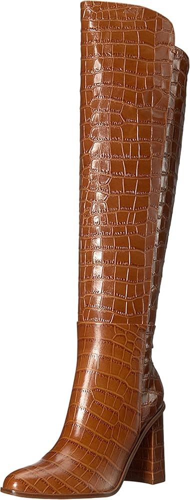 Marc Fisher Ltd. Women's Lunella High-Heel Tall Boots BROWN 9.5M | Amazon (US)