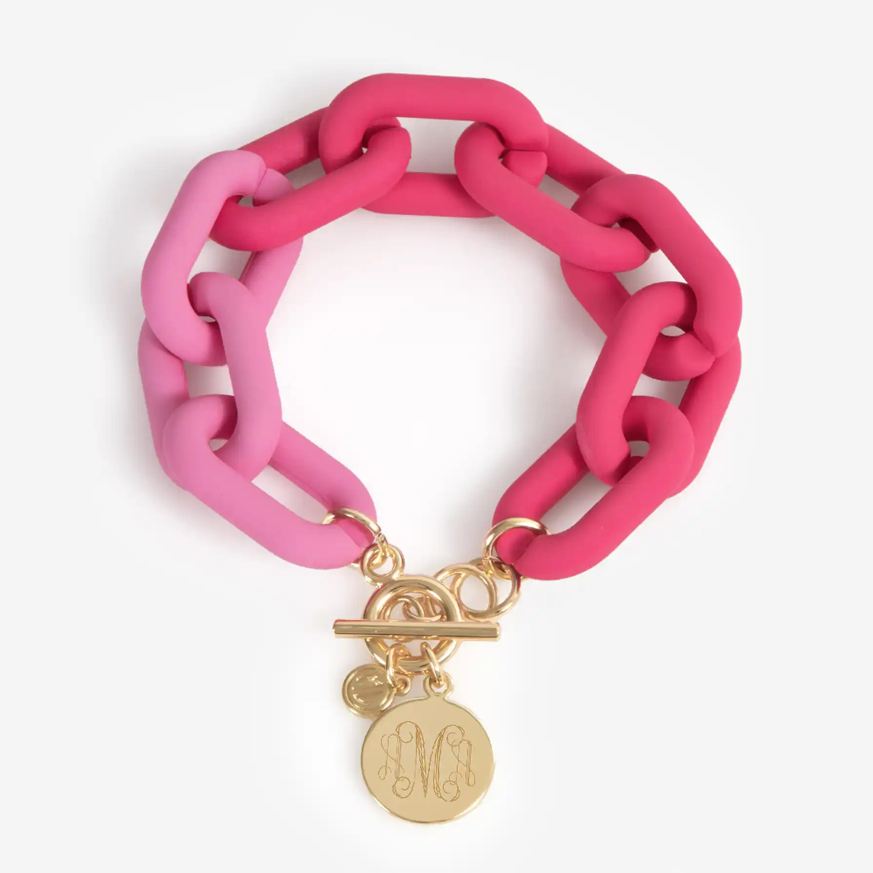 Monogrammed Acrylic Link Bracelet | Marleylilly