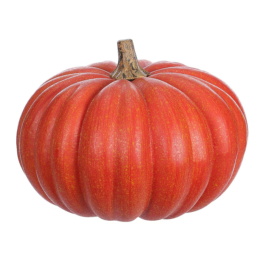 Holiday Living 9.5-in Harvest Orange Pumpkin Decor | Lowe's