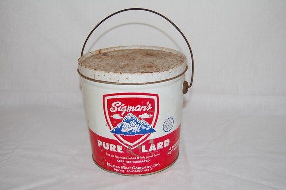 Vintage "Mile High" Lard Bucket | Etsy (US)