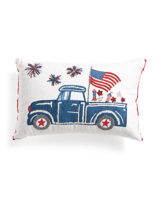 12x18 Embroidered Car Pillow | TJ Maxx