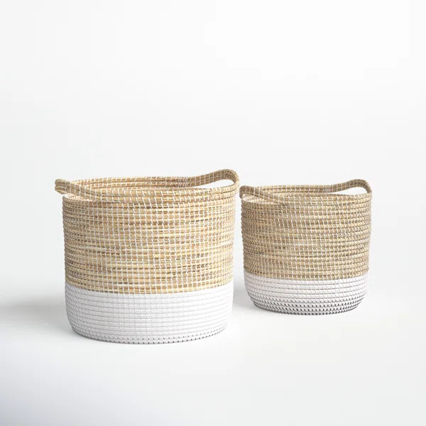 2 Piece Seagrass Basket Set | Wayfair North America