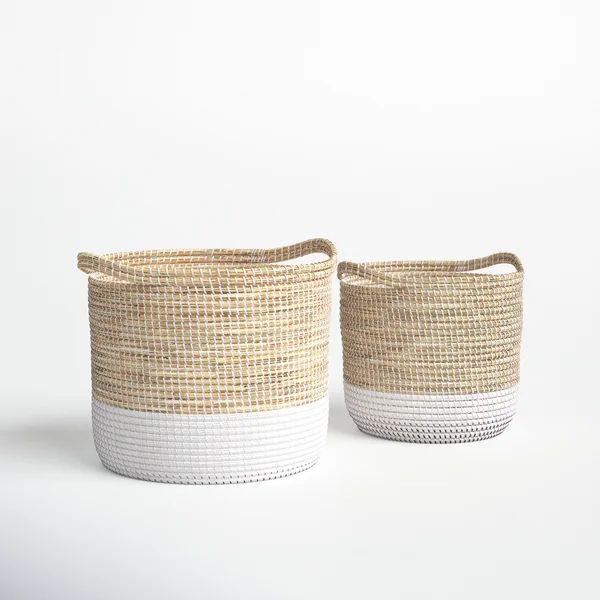 2 Piece Seagrass Basket Set | Wayfair North America