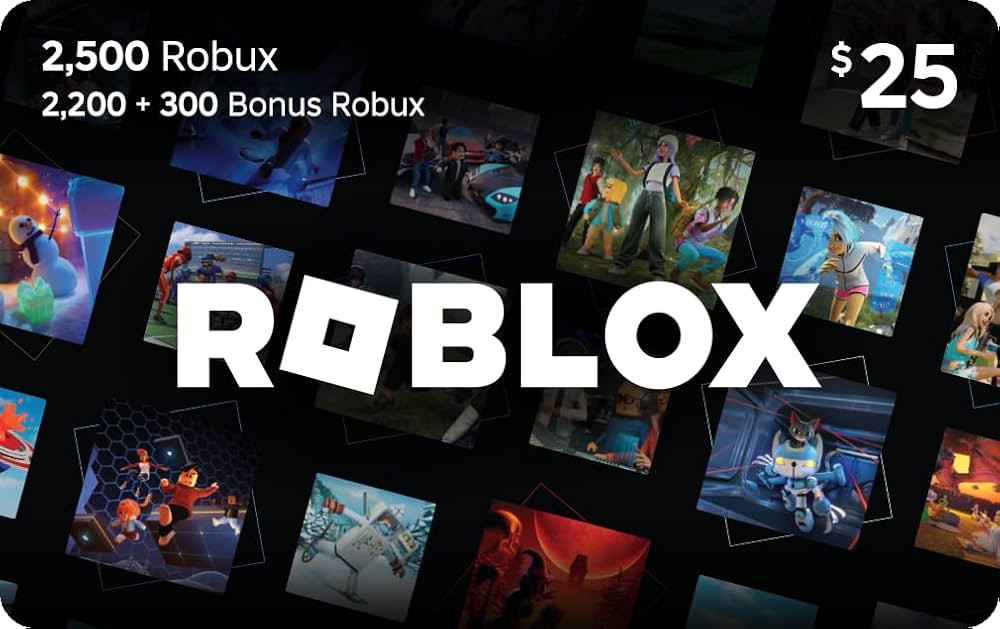 Roblox Digital Gift Card - 2,500 Robux [Includes Exclusive Virtual Item] [Digital Code] | Amazon (US)