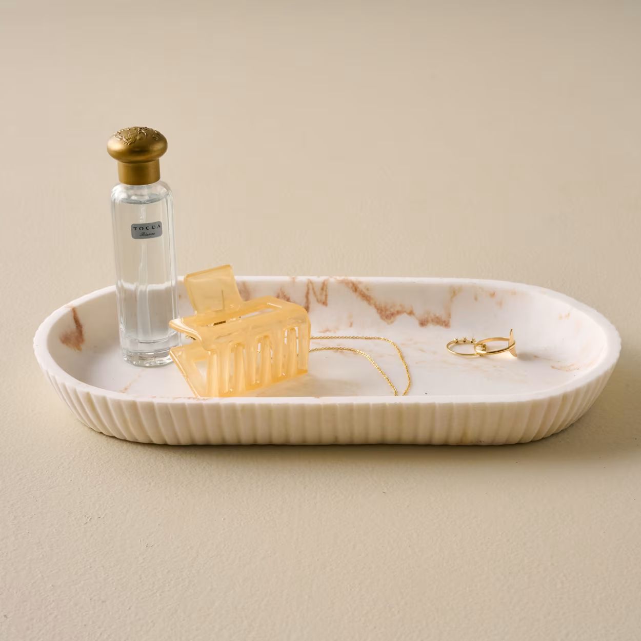 Fluted Quartz Tray | Magnolia