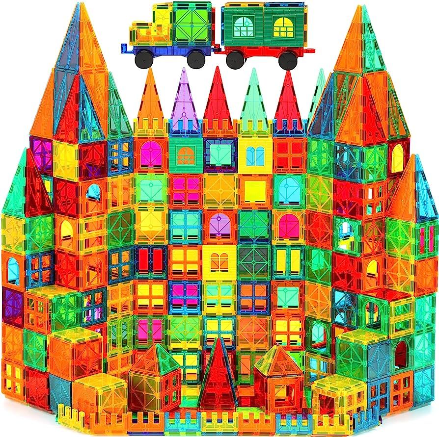 CuteTiger Mangetic Tiles, 100PCS Magnet Building Toys, Magnetic Building Set for Kids, Stacking B... | Amazon (US)