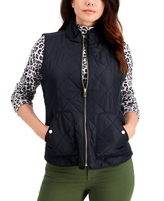 Charter Club Petite Quilted Vest, Created for Macy's & Reviews - Jacket & Blazers - Petites - Mac... | Macys (US)