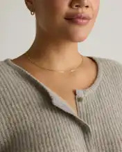 100% Yak Soft Rib Crew Cardigan | Quince