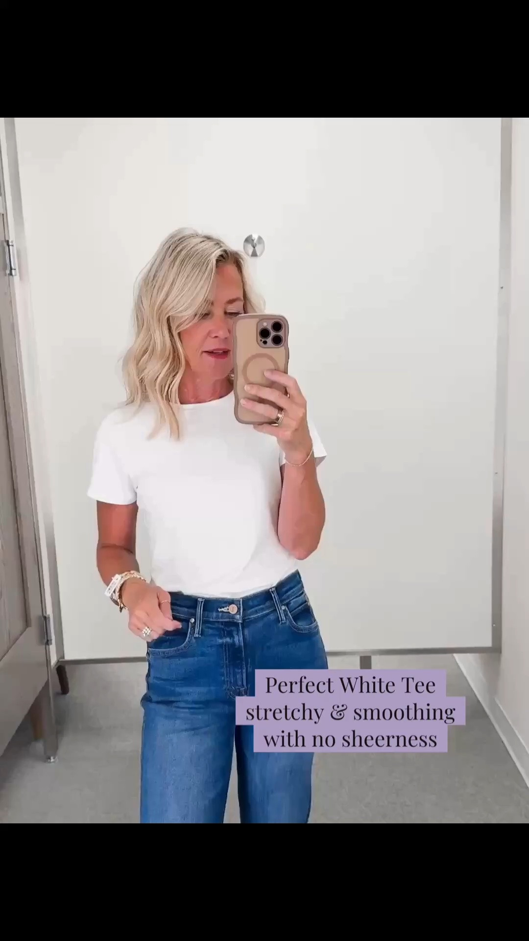 My go to cotton tee on sale under $20! Linking the dressier tee I reach for on repeat, as well 

I size up, wearing a small

#LTKOver40 #LTKSaleAlert