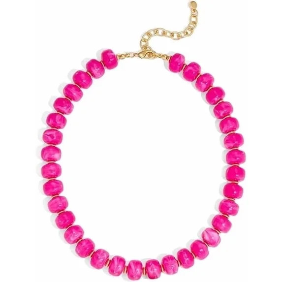 Beaded Necklace for Women Boho Resin Chunky Necklace for Women Minimalistic Modern Statement Neck... | Walmart (US)