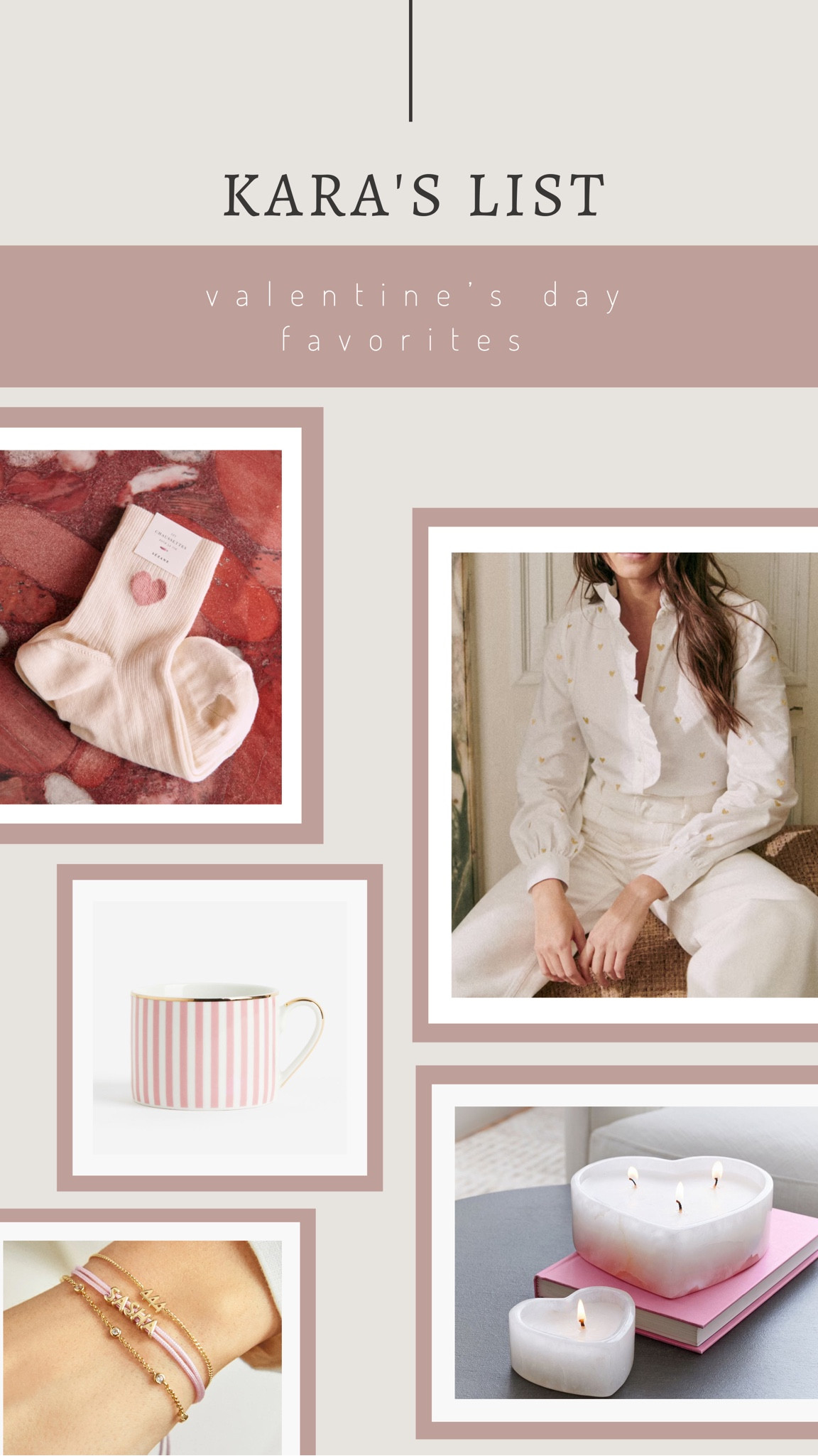 Kara’s List // Valentine’s Day Favorites 

#LTKMostLoved #LTKSeasonal #LTKGiftGuide