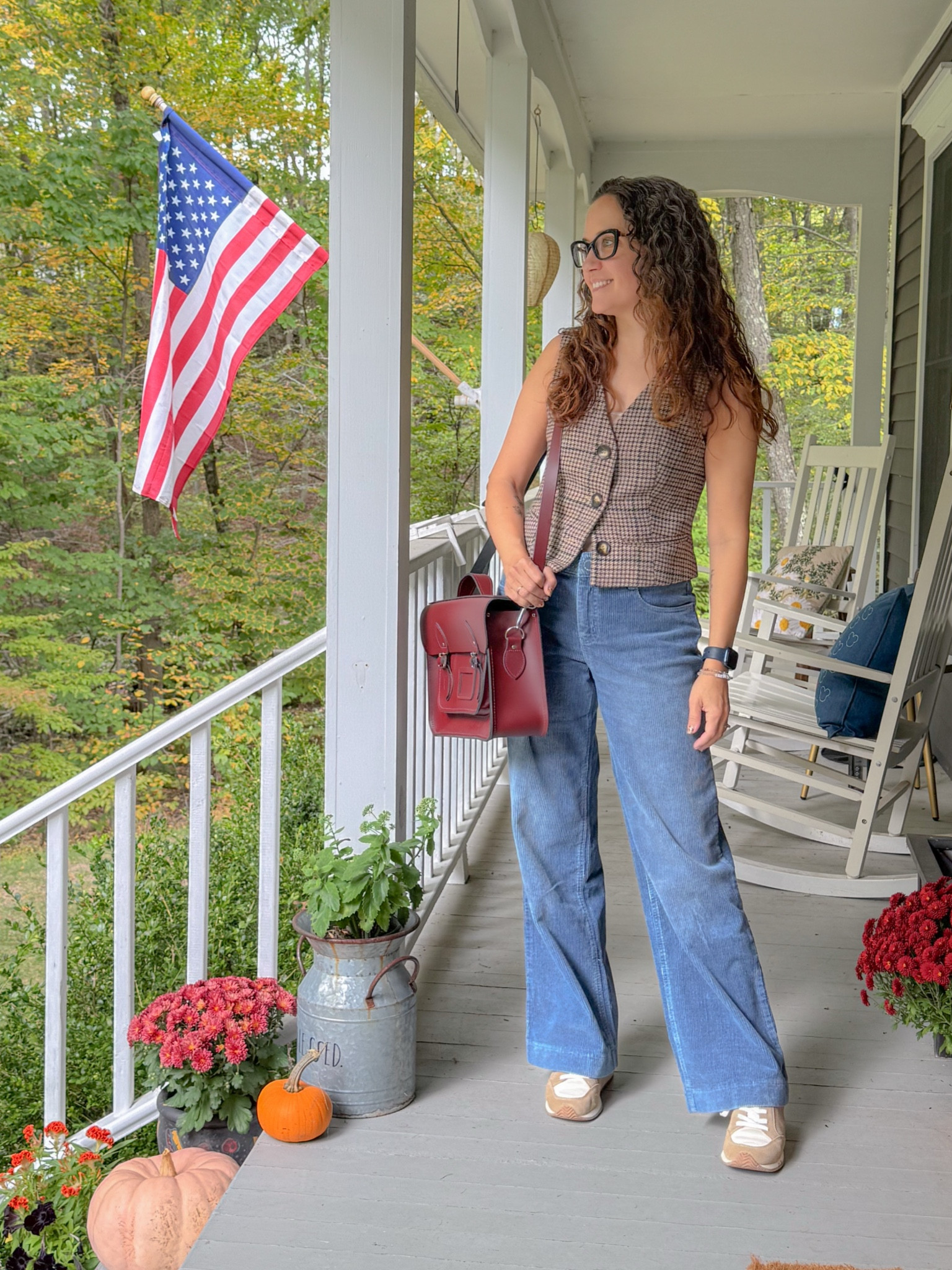 Today’s fall outfit with corduroys and a vest 💼 

#LTKOver40 #LTKSeasonal