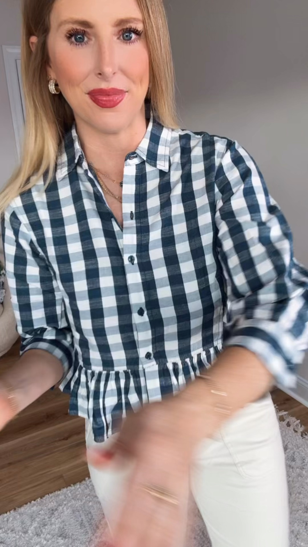 Kohls outfit on sale, gingham peplum top 

#LTKWorkwear #LTKootd #LTKSaleAlert