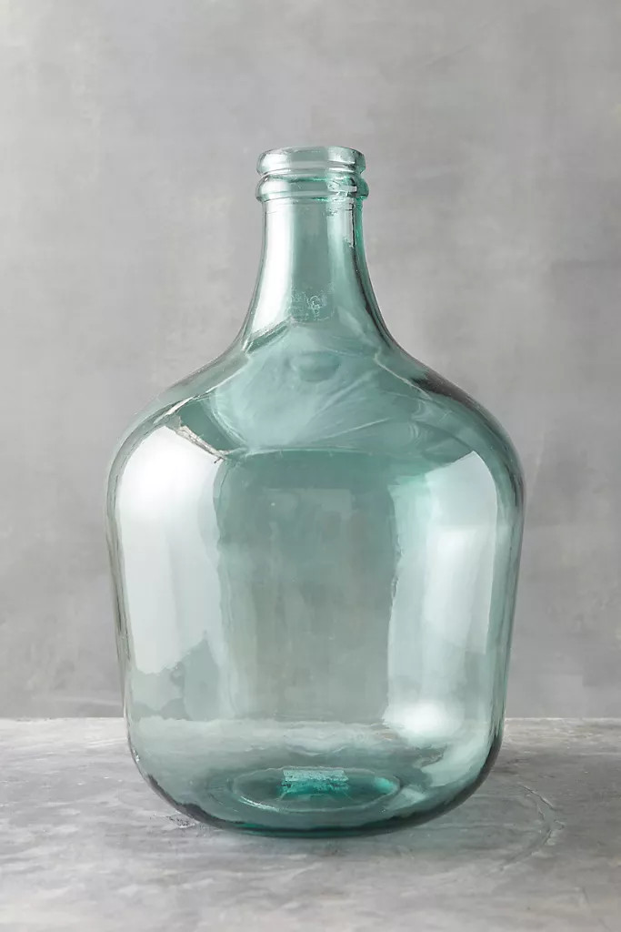 Recycled Glass Bottleneck Vase | Anthropologie (US)