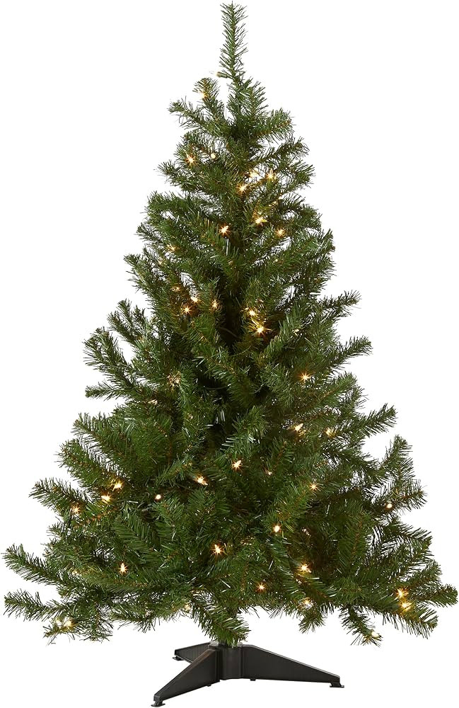 National Tree Company Artificial Slim Christmas Tree, Green, Kingswood Fir, Includes Stand, 4 Fee... | Amazon (US)