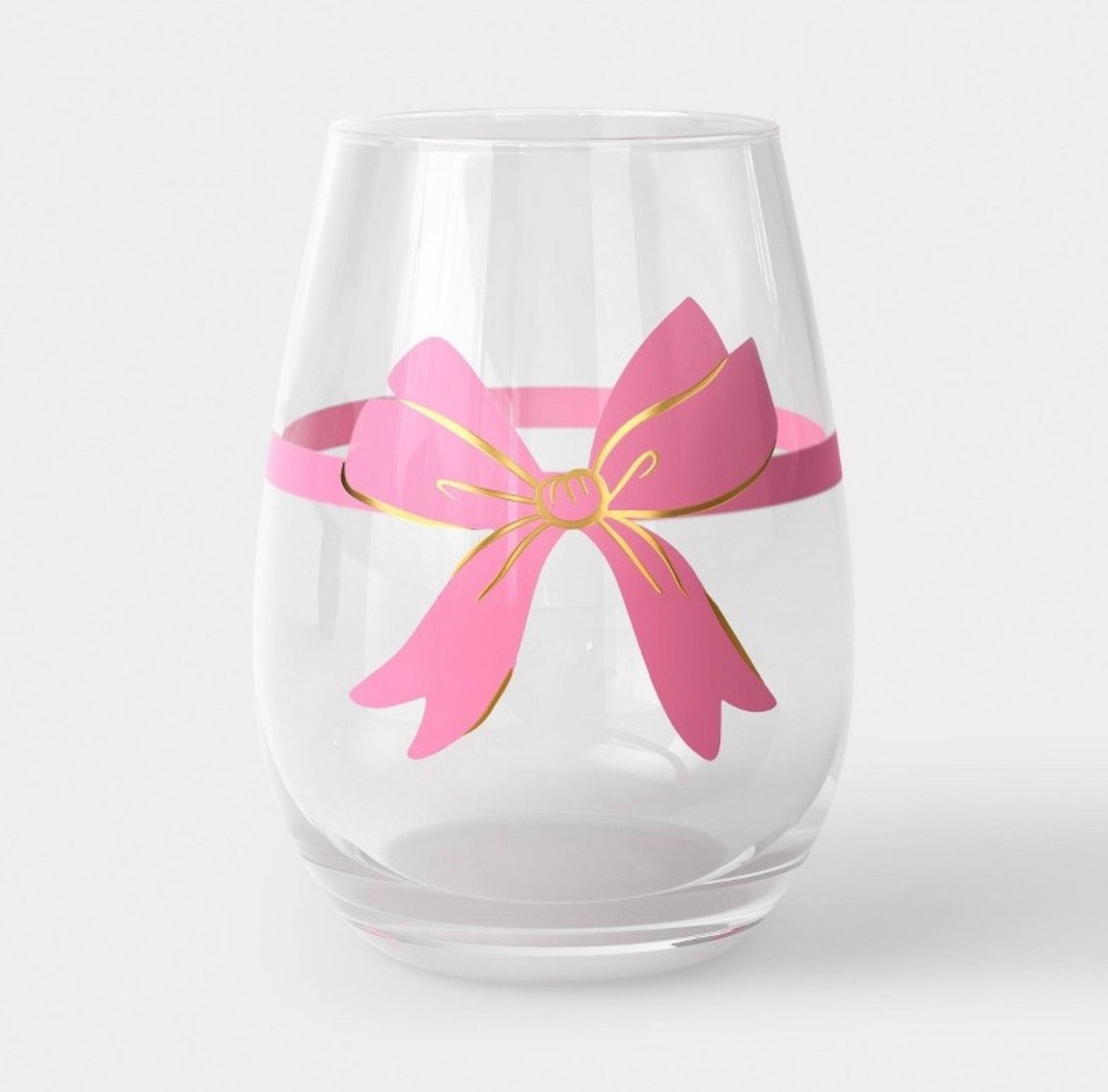New & so cute! Pink Bow with Gold Accents Clear Glass Cup - cute stocking stuffer, white elephant, secret Santa & Christmas gift 

#LTKHoliday #LTKHome #LTKGiftGuide