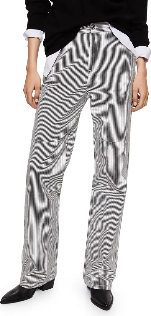 MANGO Pocket Straight Leg Cargo Jeans | Nordstrom | Nordstrom