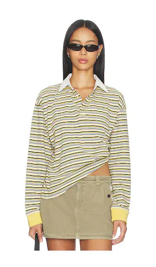 x REVOLVE Countryside Jersey Polo in Yellow | Revolve Clothing (Global)