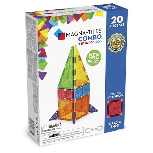 MAGNA-TILES Combo 20-Piece Magnetic Construction Set, The Original Magnetic Building Brand | Amazon (US)