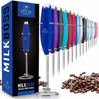 Zulay Kitchen MILK BOSS Milk Frother With Stand - Royal Blue | Kroger