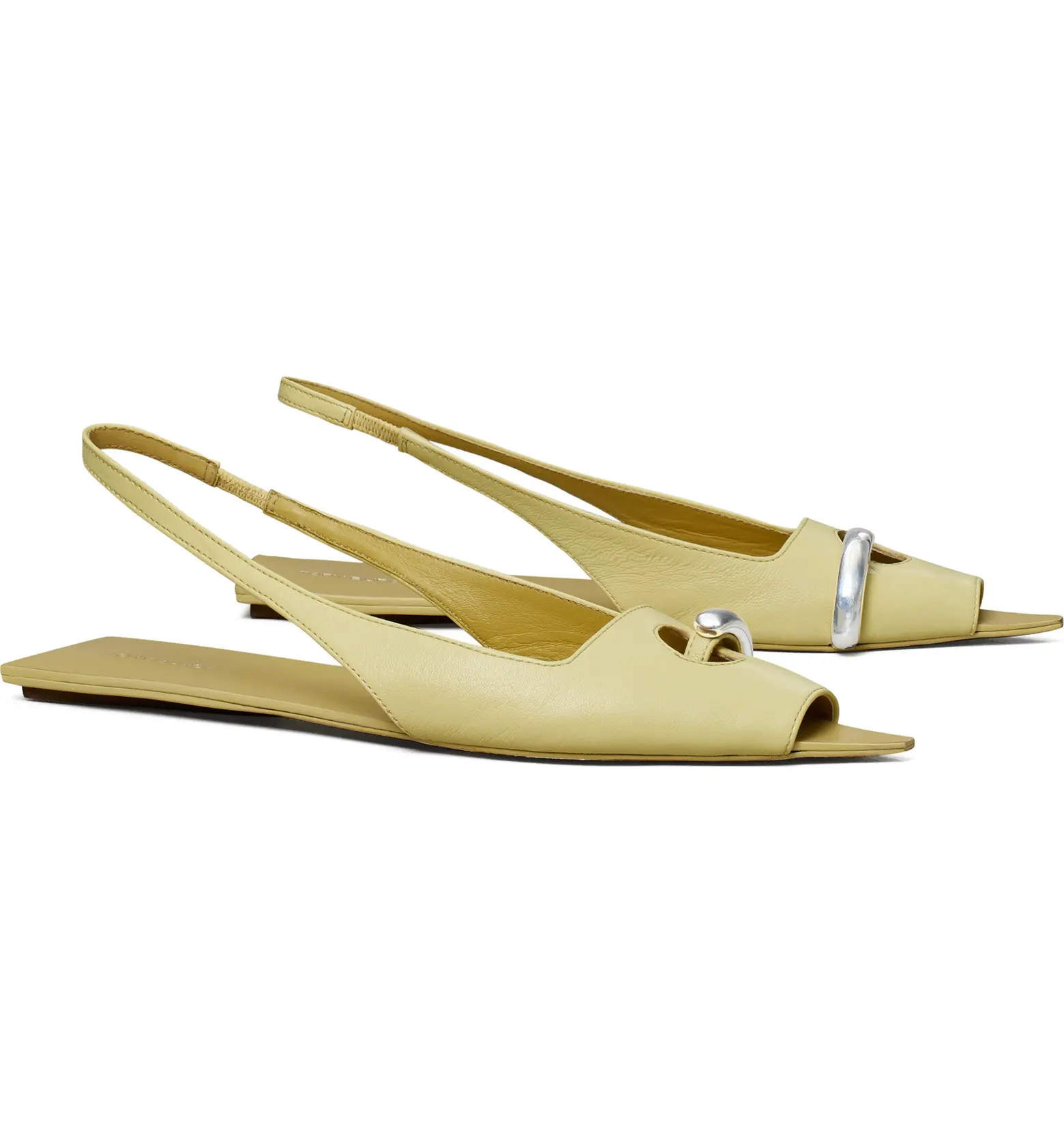 Pierced Slingback Open Toe Flat (Women) | Nordstrom