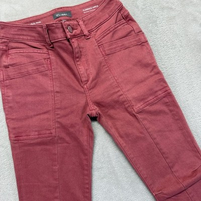 DL1961 Pants Women's 24 Florence Ankle Mid Rise Instasculpt Skinny Canyon Rose | eBay | eBay US