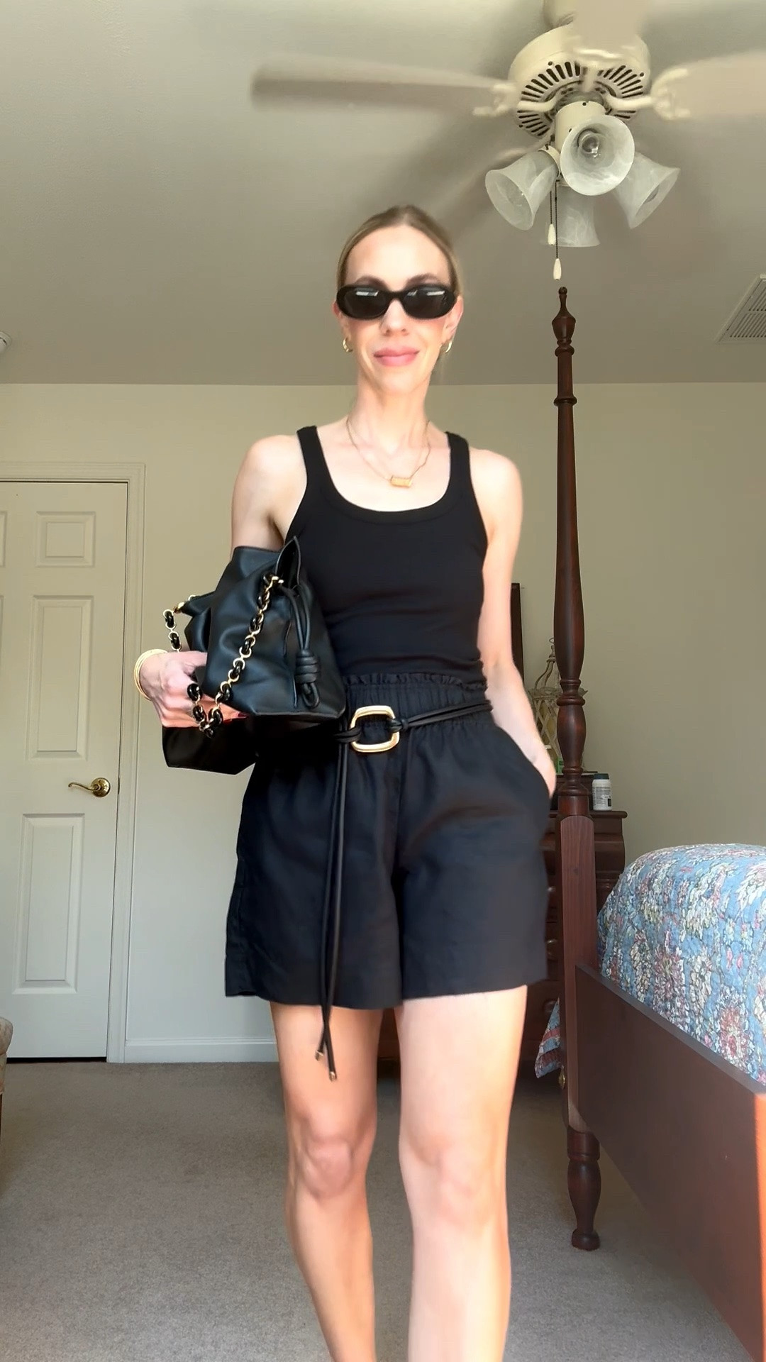 All black outfit for summer: add a blazer or utility jacket as temperatures cool down and it’s a great transitional fall look

#LTKxMadewell #LTKOver40 #LTKSaleAlert