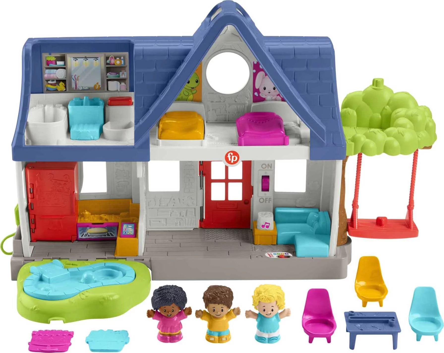 Fisher-Price Little People Friends Together Play House Playset for Toddler, 1Y+ - Walmart.com | Walmart (US)