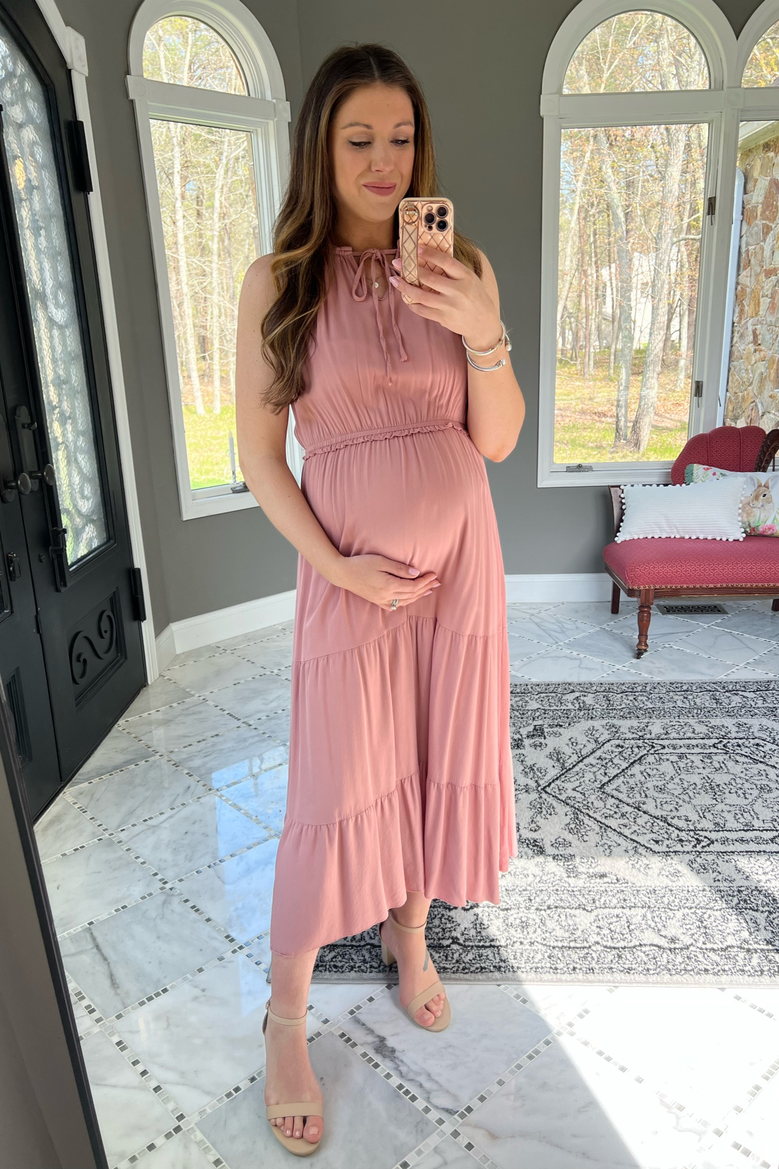 *Not Maternity!* Amazon Wedding Guest Dress, amazon wedding guest dresses, amazon dress, green dress, one shoulder dress, body con dress, pregnancy dress, formal dress, bump friendly dress, pregnancy style, bump style, LTK bump 