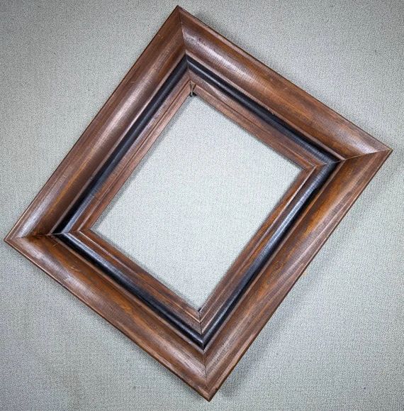 8x10 Frame Wide Vintage Walnut and Black With Optional Glass - Etsy | Etsy (US)