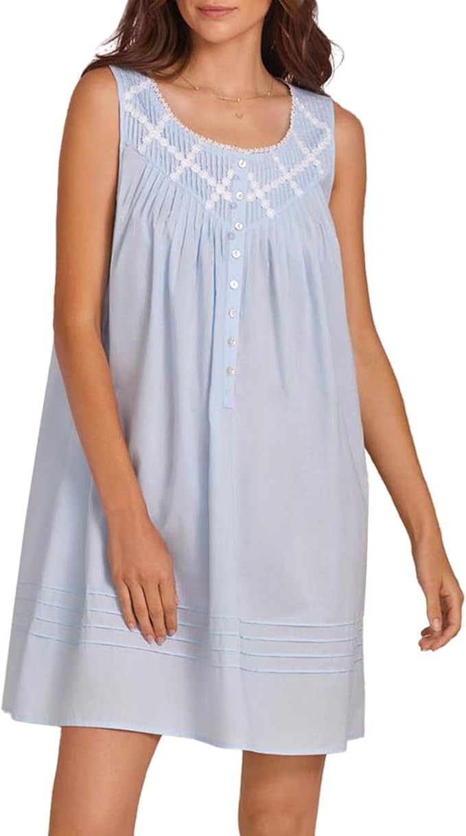 Eileen West Sleepwear & Loungewear for Women – Poetic Woven Lawn Collection - 100% Cotton Light... | Amazon (US)