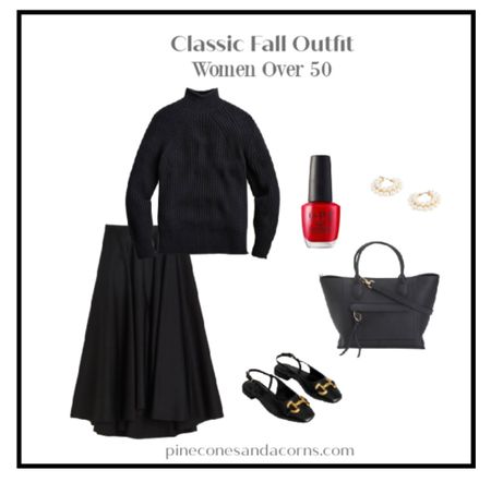 Getting ready do Fall? Add a maxi skirt and a turtleneck to your wardrobe, they are classics that you will have for years. This classic outfit is perfect for women over 50. #fahionover50

#LTKSeasonal