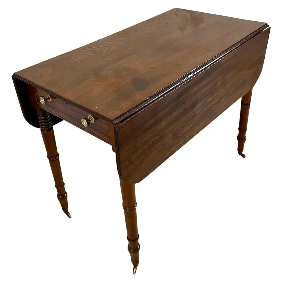 Antique George III Quality Mahogany Pembroke Table | 1stDibs