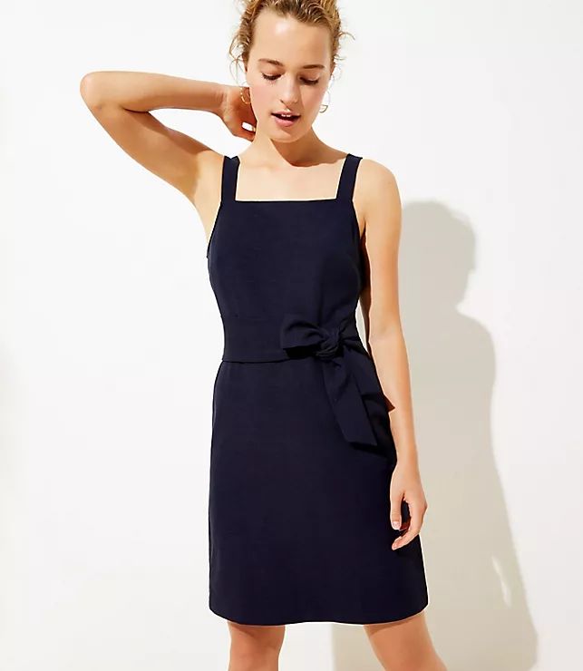 Tie Waist Flare Dress | LOFT