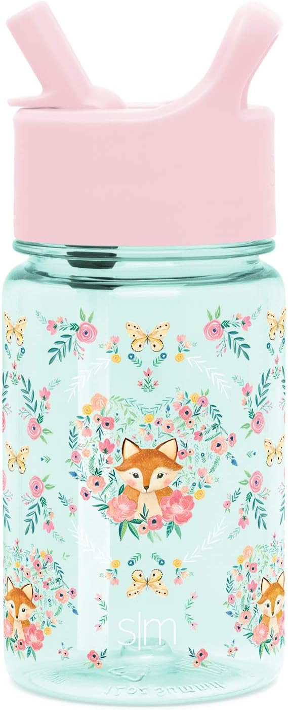 Simple Modern Kids Tritan BPA-Free Plastic Water Bottle with Leakproof Straw Lid for Toddlers Gir... | Amazon (US)