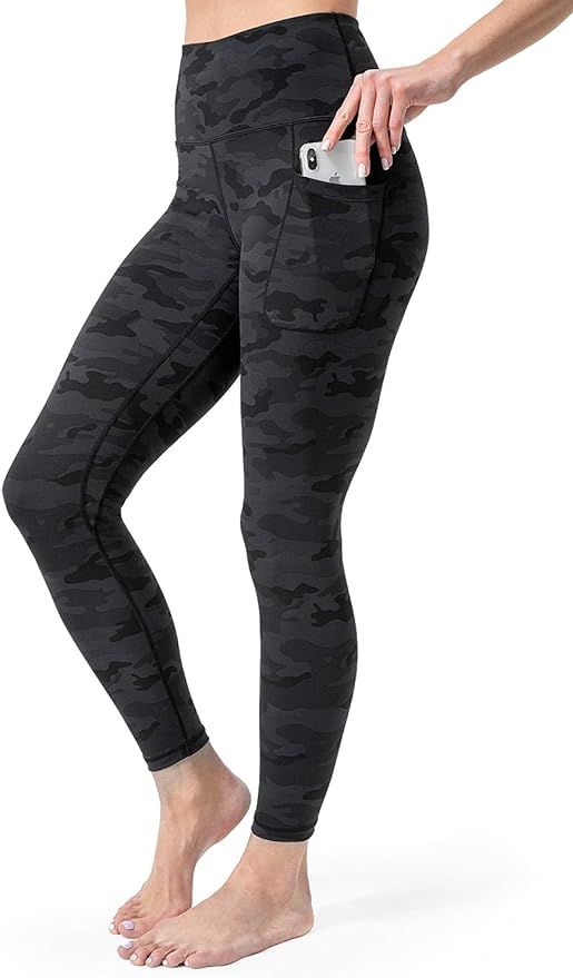 FETY Women's Workout Leggings with Pockets High Waisted Pattern Yoga Pants for Women Tummy Contro... | Amazon (US)