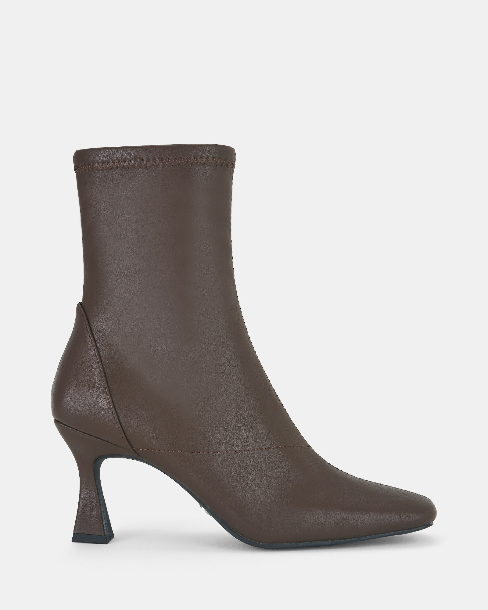 DELILAH CHOCOLATE Zip Up Boots | Novo Shoes