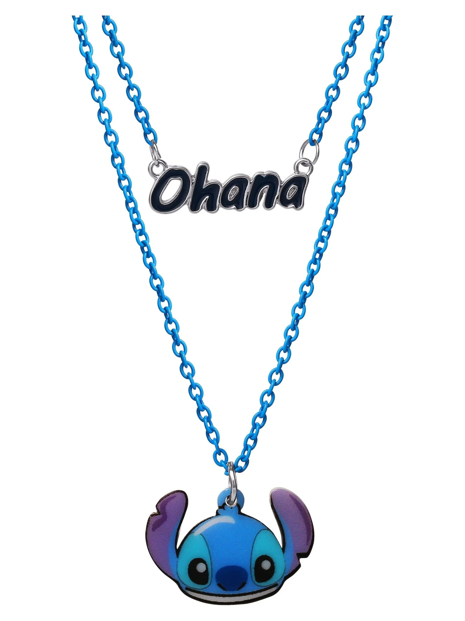 Disney- Girls/Tweens Lilo & Stitch "Ohana" Double Necklace | Walmart (US)