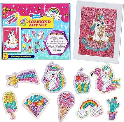 Diamond Painting Kits for Kids - 10 in 1 Unicorn Diamond Art for Kids Includes Gem Art Kit Canvas... | Amazon (US)