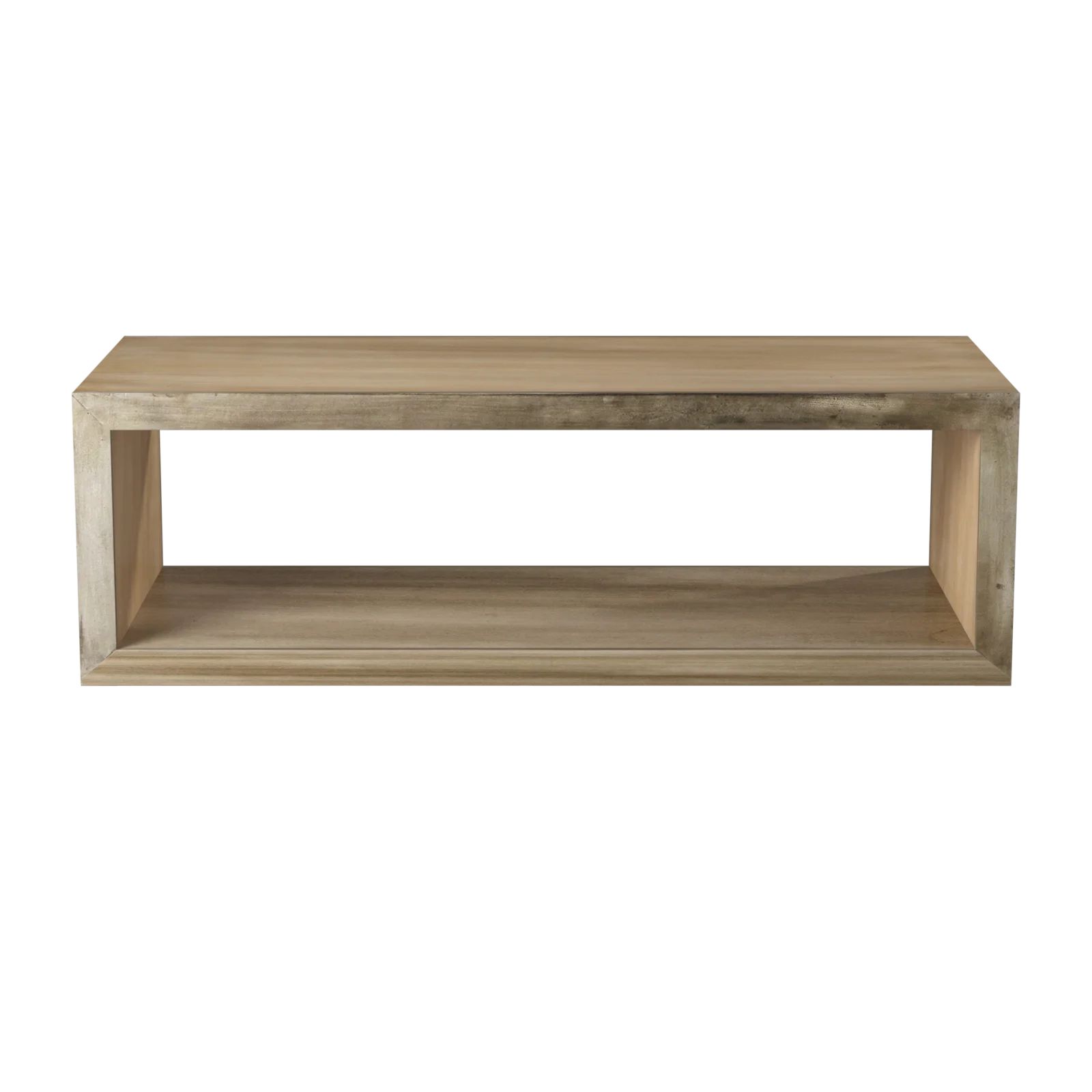 Annemarie Solid Wood Floor Shelf Coffee Table with Storage | Wayfair Professional
