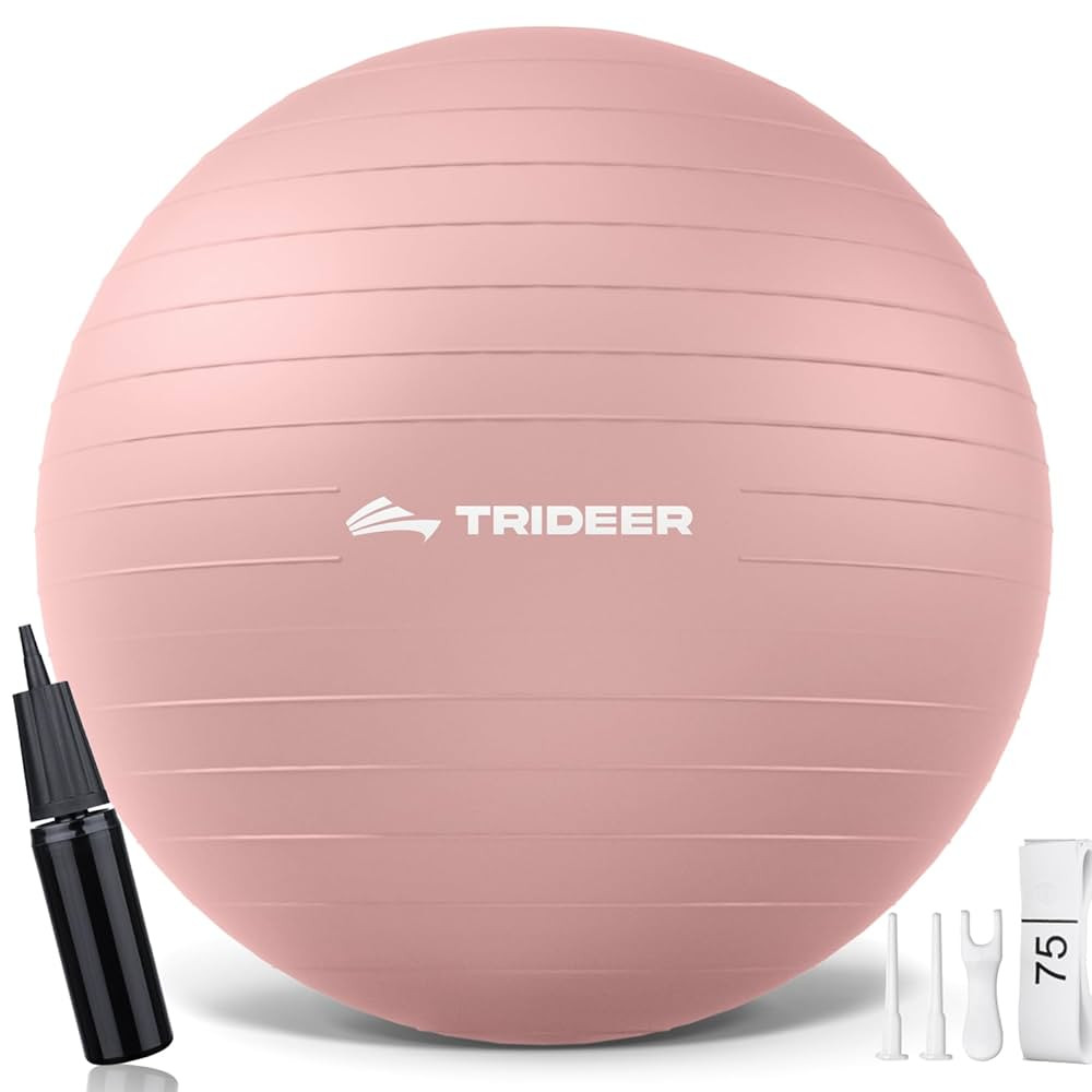 Trideer Yoga Ball – Anti-Burst Exercise Ball for Pregnancy, Office, Birthing, Stretching & Core... | Amazon (US)