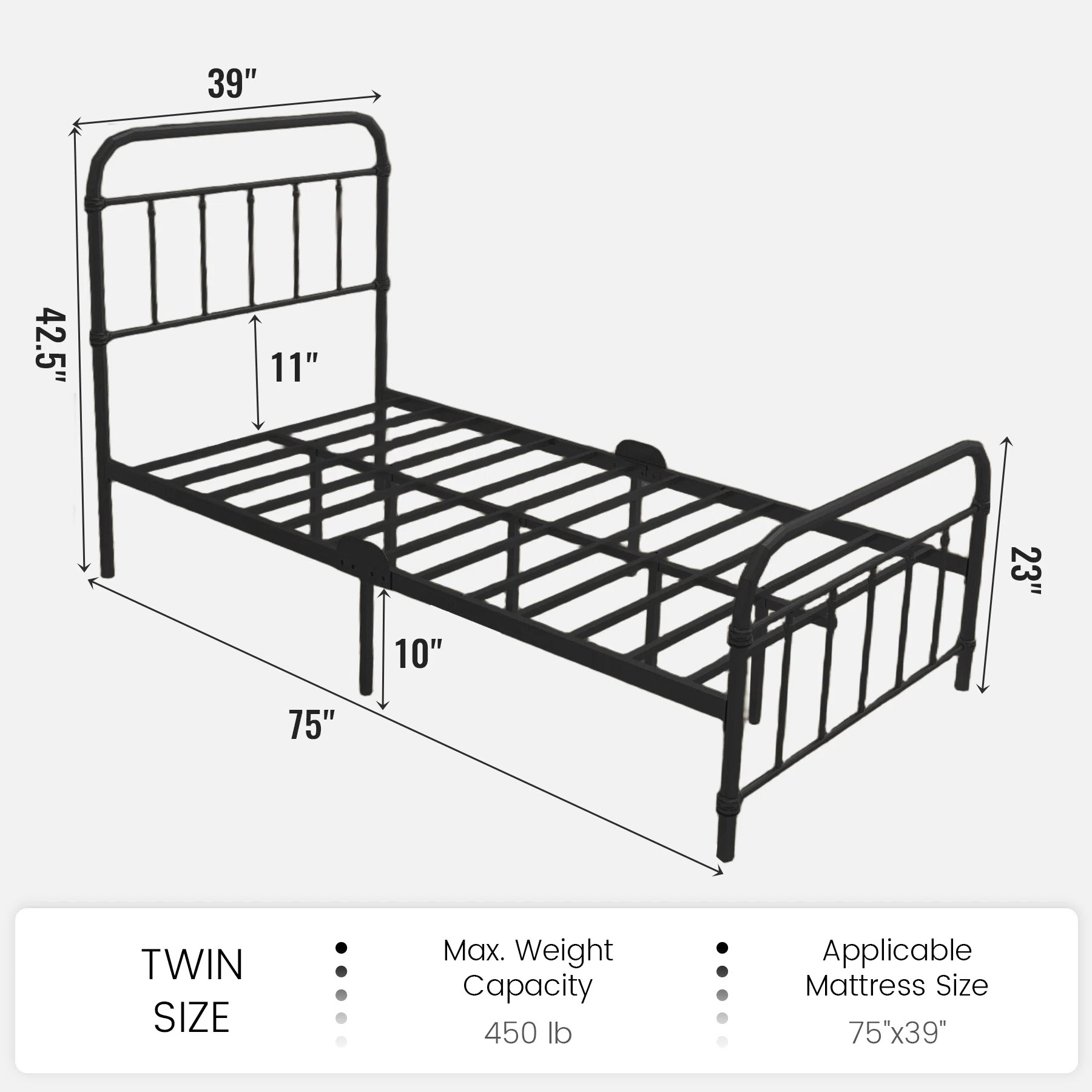 Colina Metal Bed | Wayfair North America