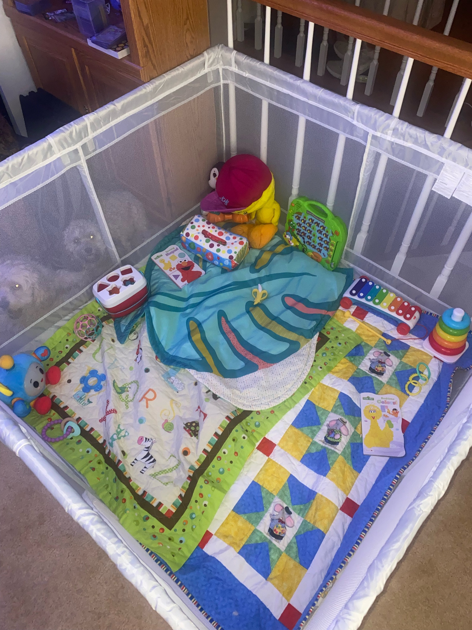 Baby play pen set up / infant toys 

#LTKBaby