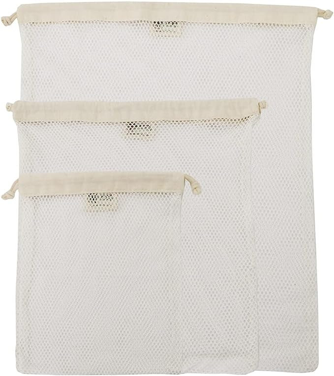 Simple Ecology Organic Cotton Mesh Laundry Bag; Machine Washing Bags for Delicates, Lingerie and ... | Amazon (US)