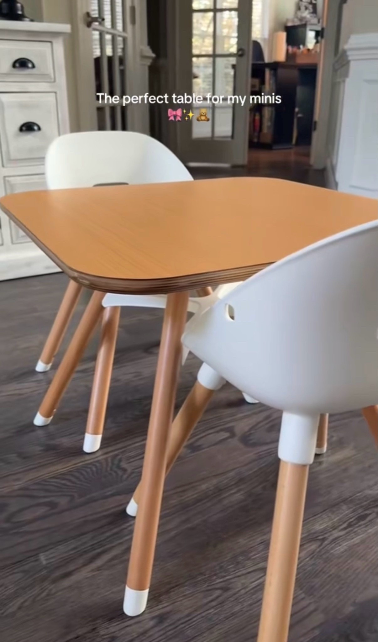 This is truly the perfect space for kids to color and create! All surfaces as so easy to wipe down too!