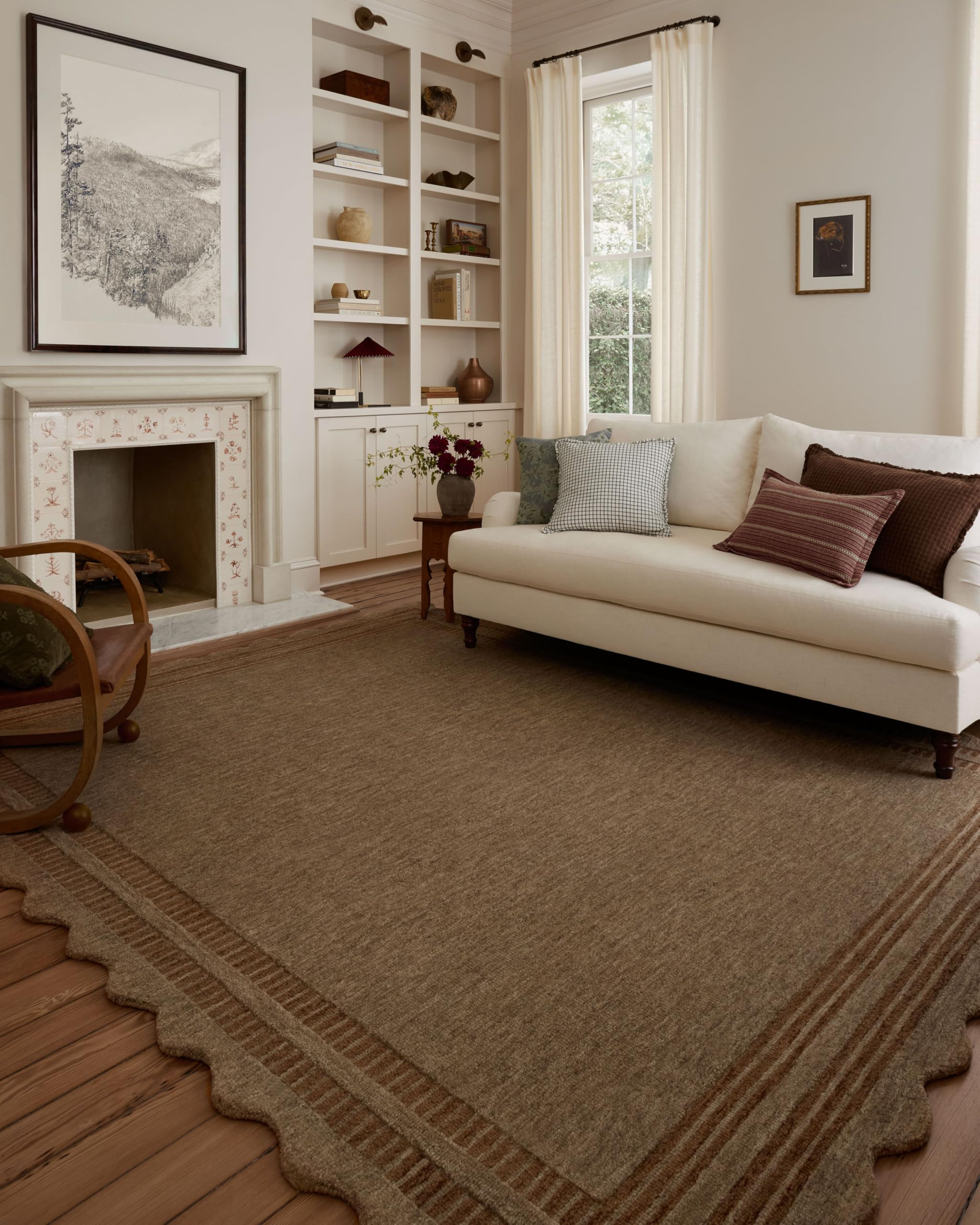 Loloi Chris Loves Julia Scottie Collection SCO-01 Mocha/Clay 7'-9" x 9'-9", .87" Pile Height, Area Rug | Amazon (US)